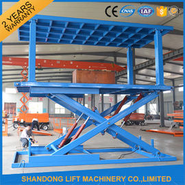 Indoor / Outdoor Double Car Parking Hydraulic Platform Lift 1 ton - 20 ton Load Capacity Custom