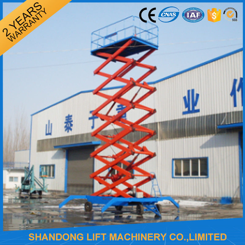 4m 20m Lifting Height Mobile Scissor Lift Table For Aerial Work Building Cleaning
