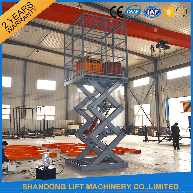 Fixed Stationary Hydraulic Scissor Lift Tables used for Cargo Lifting