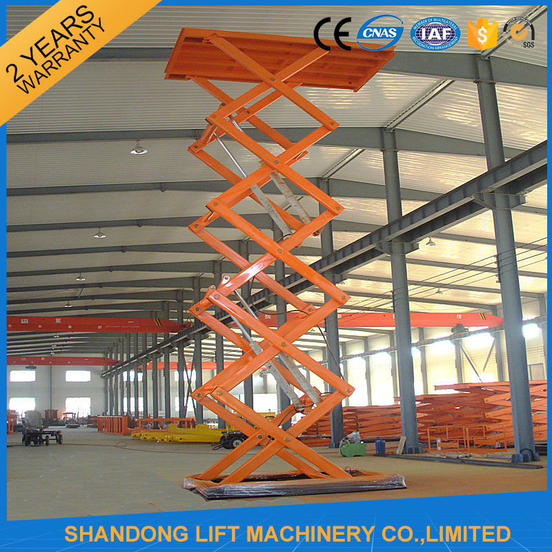 Warehouse or Home Stationary Hydraulic Scissor Lift Cargo Scissor Lift