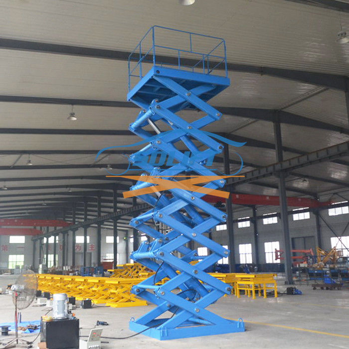 5T 6M Heavy Duty Stationary Hydraulic Scissor Lift Warehouse Cargo Lift