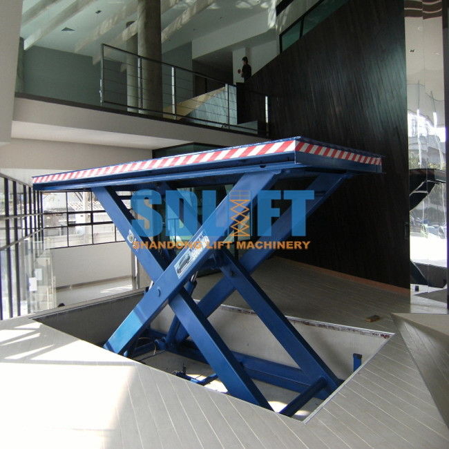 3500kg Hydraulic Scissor Car Lift , Auto Scissor Lift For Use