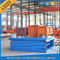 Warehouse or Home Stationary Hydraulic Scissor Lift Cargo Scissor Lift , Orange Blue