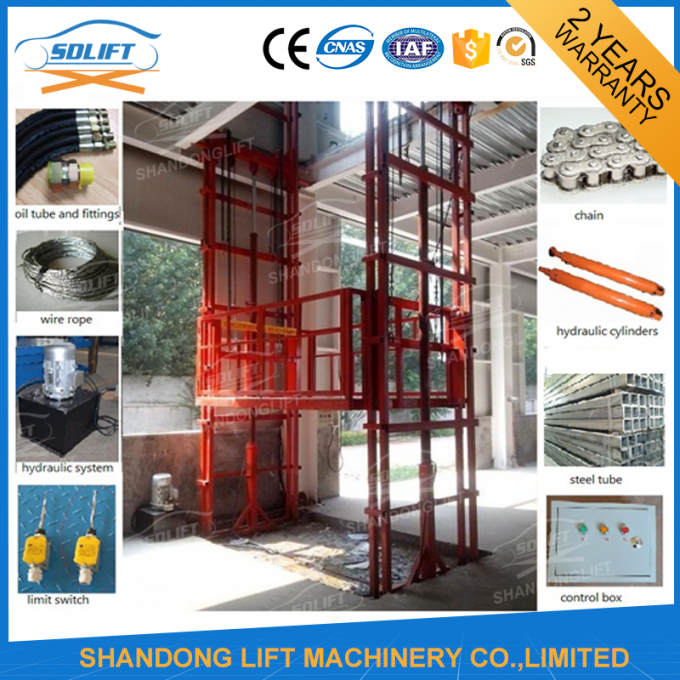 1000 kg Warehouse Cargo Hydraulic Lift Table with Anti Slip Safety Device