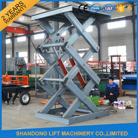 Warehouse Stationary Hydraulic Scissor Lift for Material Loading / Handling