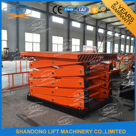 7M 2T Warehouse Cargo Loading Hydraulic Lift Platform Orange