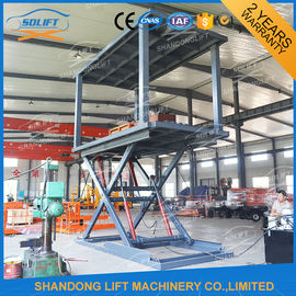 Red Grey Yellow Hydraulic Double Deck Car Parking System 5.5m X 2.6m