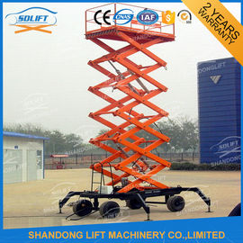 Hydraulic Electric Mobile Platform Lift Mobile Scissor Lift Table Pull type