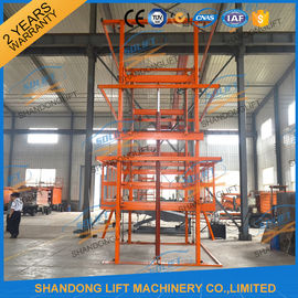 5T 6m Warehouse Hydraulic Guide Rail Freight Lift Elevator Vertical Goods Lift With CE TUV
