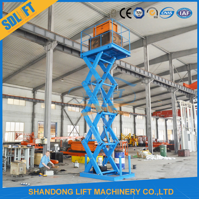 3tons 6m Warehouse Stationary Hydraulic Scissor Lift Cargo Lift Table Platform