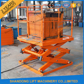 Small Electric Type Portable Hydraulic Fixed Mechanical Scissor Lift 1T - 30T Load Capacity