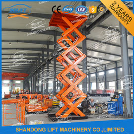 Heavy Duty Stationary Hydraulic Scissor Lift Platform For Warehouse , Packaging System