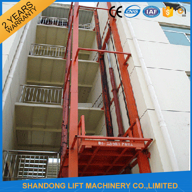 CE 5.5m Vertical Hydraulic Elevator Lift with Guide Rail Checkered