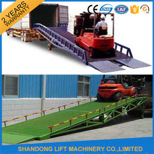 8 Ton Steel Trailer Ramp for Container Loading / Unloading 0.75kw 2.2kw Power