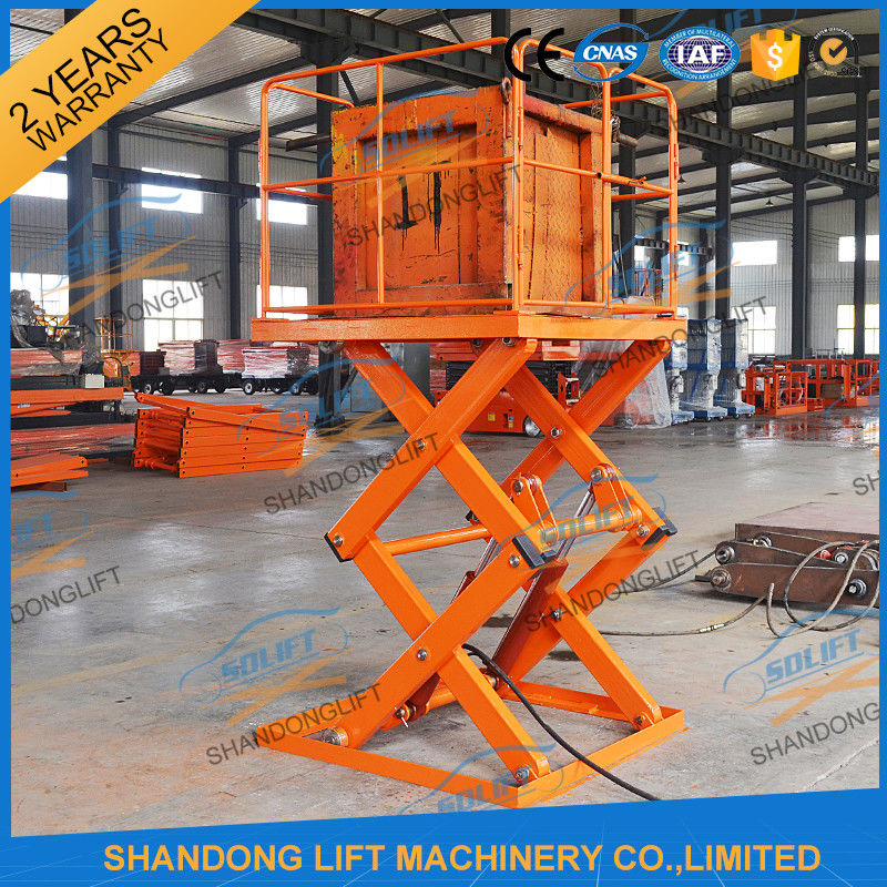 Small Electric Type Portable Hydraulic Fixed Mechanical Scissor Lift 1T ...