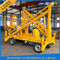 Work Platform Trailer Mounted Boom Lift , 15m 200kgs Automatic Mobile Towable Boom Lift