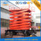 Mobile Platform Lift , 300kg 500kg 1000kg Load Capacity Hydraulic Scissor Lift Trolley 