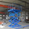 Blue Color Hydraulic Freight Elevator Goods Lift For Warehouse , 2 Years Warranty