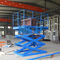 Blue Color Hydraulic Freight Elevator Goods Lift For Warehouse , 2 Years Warranty