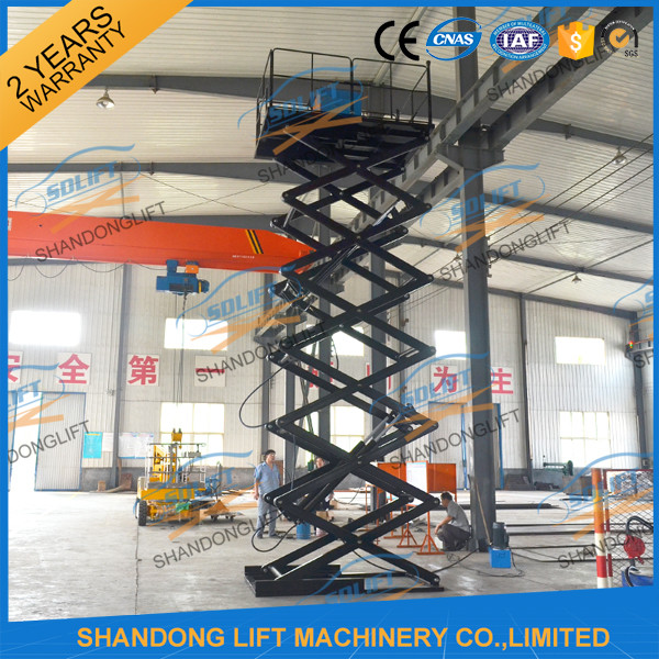 500kgs 10M Hydraulic Heavy Duty Scissor Lift Vertical Material Scissor