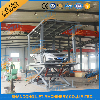 208V / 220V / 380V / 480V Double Platform Scissor Car Lift for Easy Car Lifting