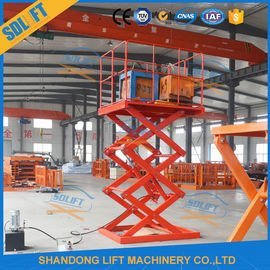 Safe 1.5T 3.5M Stationary Hydraulic Scissor Lift Hydraulic Warehouse Scissor Lift