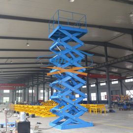 5T 6M Heavy Duty Stationary Hydraulic Scissor Lift Warehouse Cargo Lift With CE