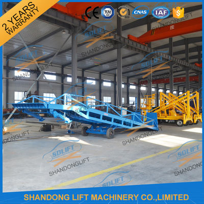 6T-15T Adjustable Warehouse Loading Ramp Mobile Container Yard Ramp CE ...
