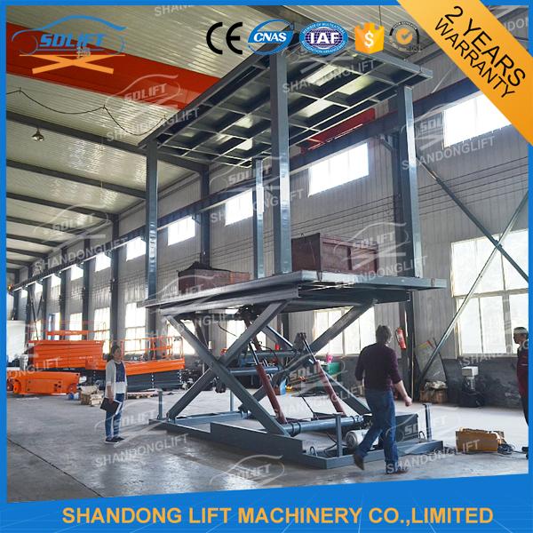 Double Deck Car Parking Lift Garage Car Elevator From Basement To