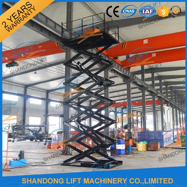 500kgs 10M Hydraulic Heavy Duty Scissor Lift Vertical Material Scissor Lift Platform With CE