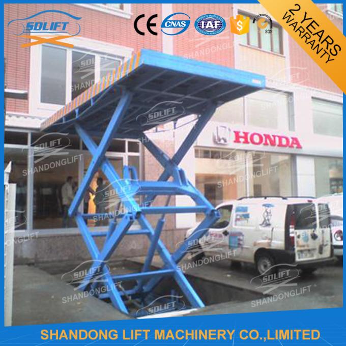 4.7M 3T Hydraulic Scissor Car Lift , Electric Car Parking Lift CE TUV