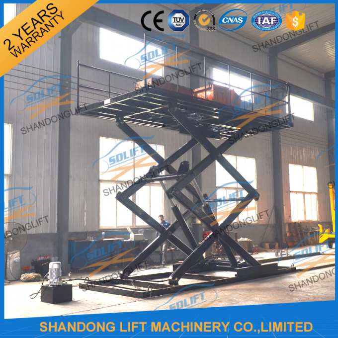 5M Home garage Car Lifting Equipment , Scissor Car Parking Lifts with CE TUV