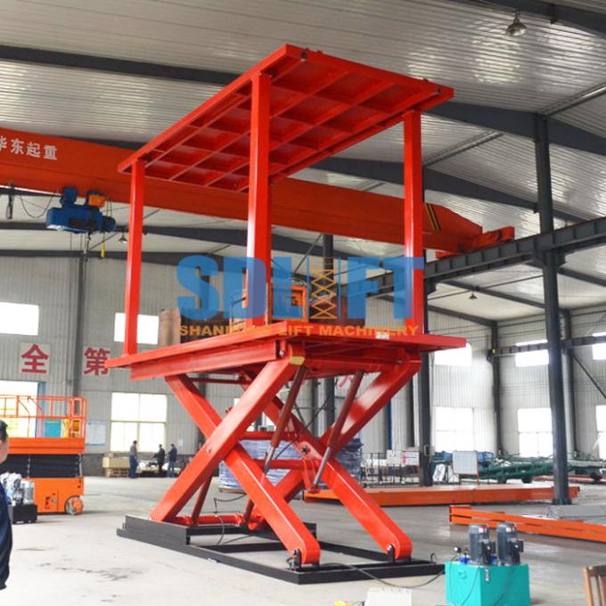 3T 3M Double Deck Hydraulic Scissor Car Lift For Home Garages
