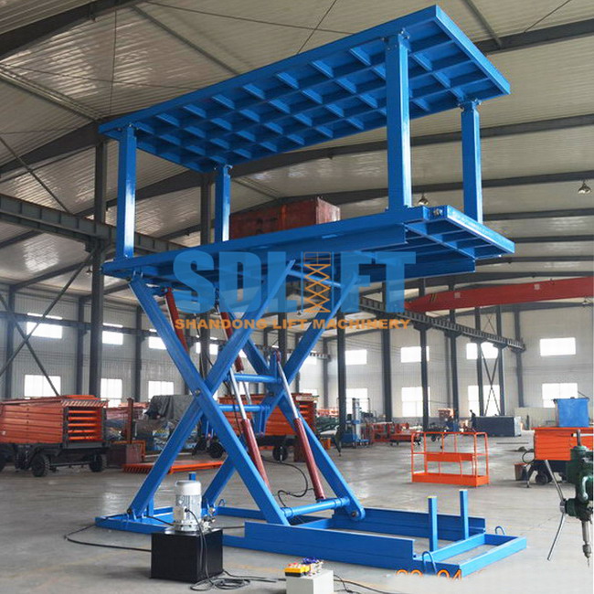 Custom Made 2500kgs Scissor Hydraulic Car Ramps Equipment