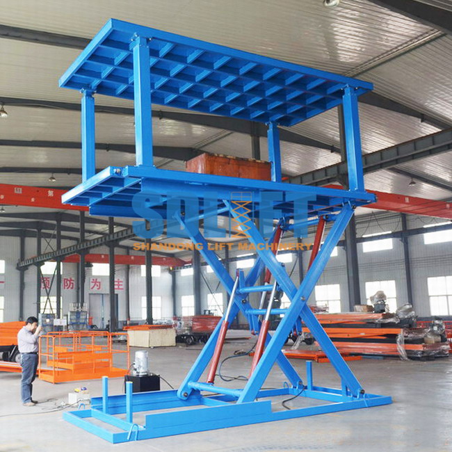 Custom Made 2500kgs Scissor Hydraulic Car Ramps Equipment