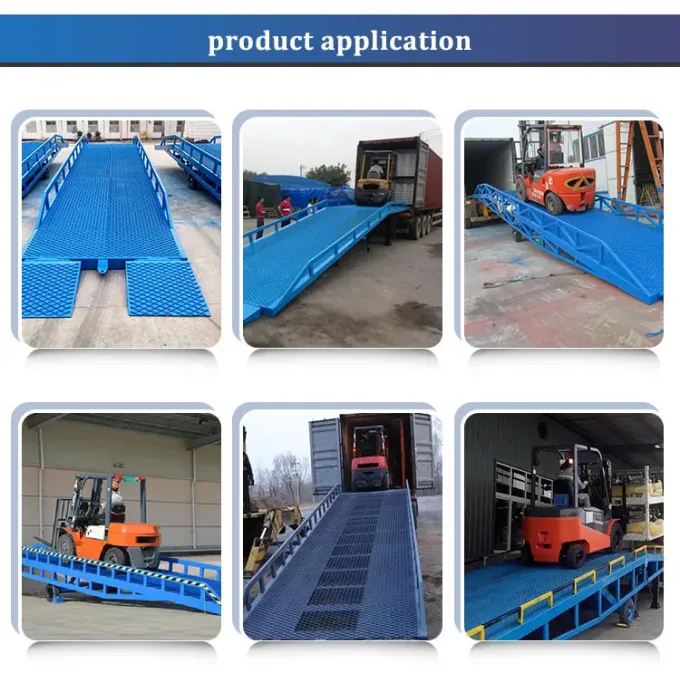 Moveable Unloading Container Ramp 8T mobile container dock levelers portable loading unloading ramps for ...