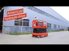 8M 450KG Electric Aerial Scissor Lift , Self Propelled Work Platform CE ISO