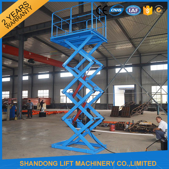 1 Ton Stationary Hydraulic Scissor Lift for Home Use 1.6m x 1.2m