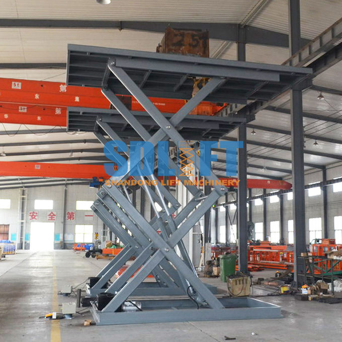 3T 5.6M Hydraulic Scissor Car Lift For Home Garage Portable / Heavy